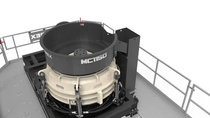 Overflow chute on cone module